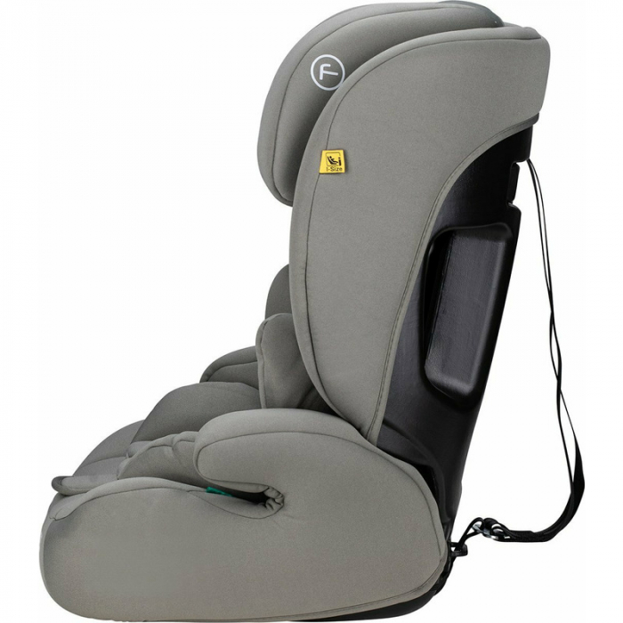 Scaun auto, FreeON, Uran, Pentru copii, I-Size, 76 - 150 cm/ 1 - 12 ani, Cu tetiera reglabila in 14 pozitii, Conform cu standardul european de securitate ECE R129, Khaki Grey [13]