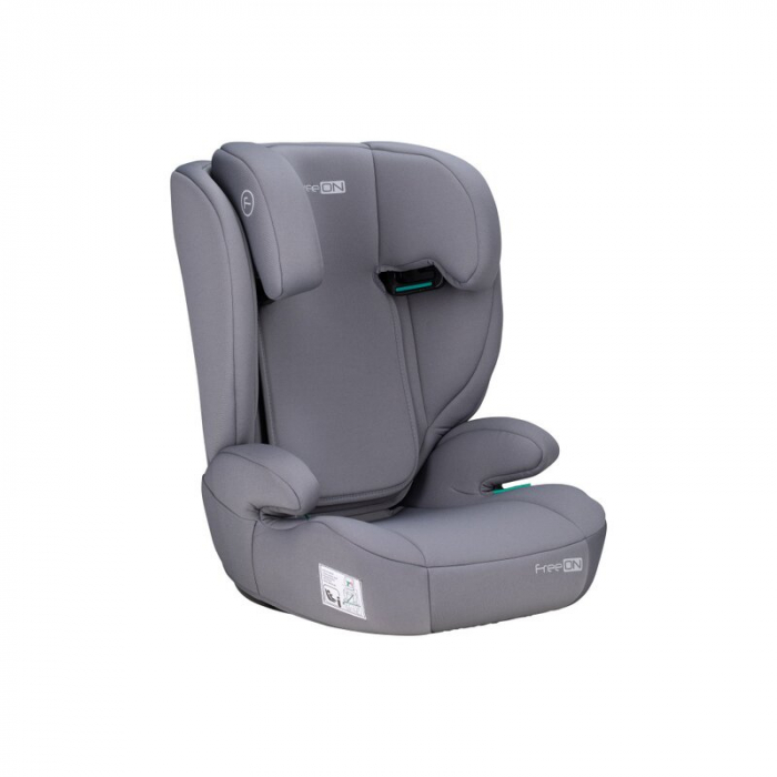 Scaun auto, FreeON, Vega, I-Size, Grupa 2/3, 100-150 cm, 4-12 ani, Cu husa detasabila, Cu cotiere, Cu tetiera reglabila 14 pozitii, Conform cu standardul european de securitate ECE R129, Gri [5]