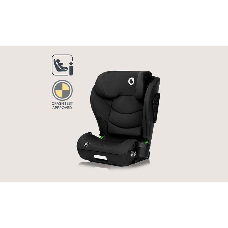 Scaun auto i-Size, Lionelo, Neal, Spatar reglabil in 4 pozitii, Tetiera in 10 pozitii, Suport sticla inclus, 15-36 Kg, 100-150 cm, Cu Isofix, Conform ECE R129, Negru [3]