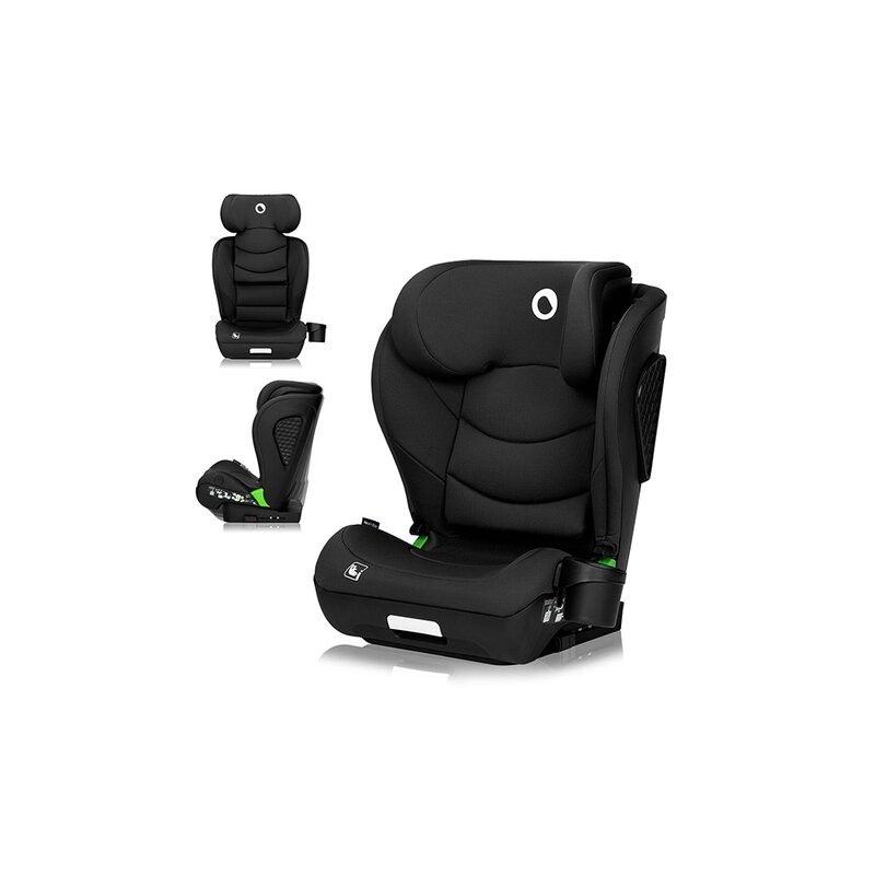 Scaun auto i-Size, Lionelo, Neal, Spatar reglabil in 4 pozitii, Tetiera in 10 pozitii, Suport sticla inclus, 15-36 Kg, 100-150 cm, Cu Isofix, Conform ECE R129, Negru [13]