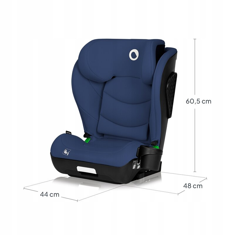 Scaun auto i-Size, Lionelo, Neal, Spatar reglabil in 4 pozitii, Tetiera in 10 pozitii, Suport sticla inclus, 15-36 Kg, 100-150 cm, Cu Isofix, Conform ECE R129, Albastru [20]