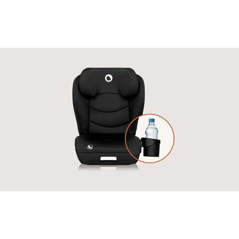 Scaun auto i-Size, Lionelo, Neal, Spatar reglabil in 4 pozitii, Tetiera in 10 pozitii, Suport sticla inclus, 15-36 Kg, 100-150 cm, Cu Isofix, Conform ECE R129, Negru [23]