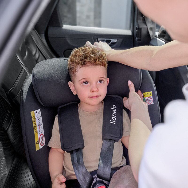 Scaun auto i-Size, Lionelo, Neal, Spatar reglabil in 4 pozitii, Tetiera in 10 pozitii, Suport sticla inclus, 15-36 Kg, 100-150 cm, Cu Isofix, Conform ECE R129, Albastru [28]