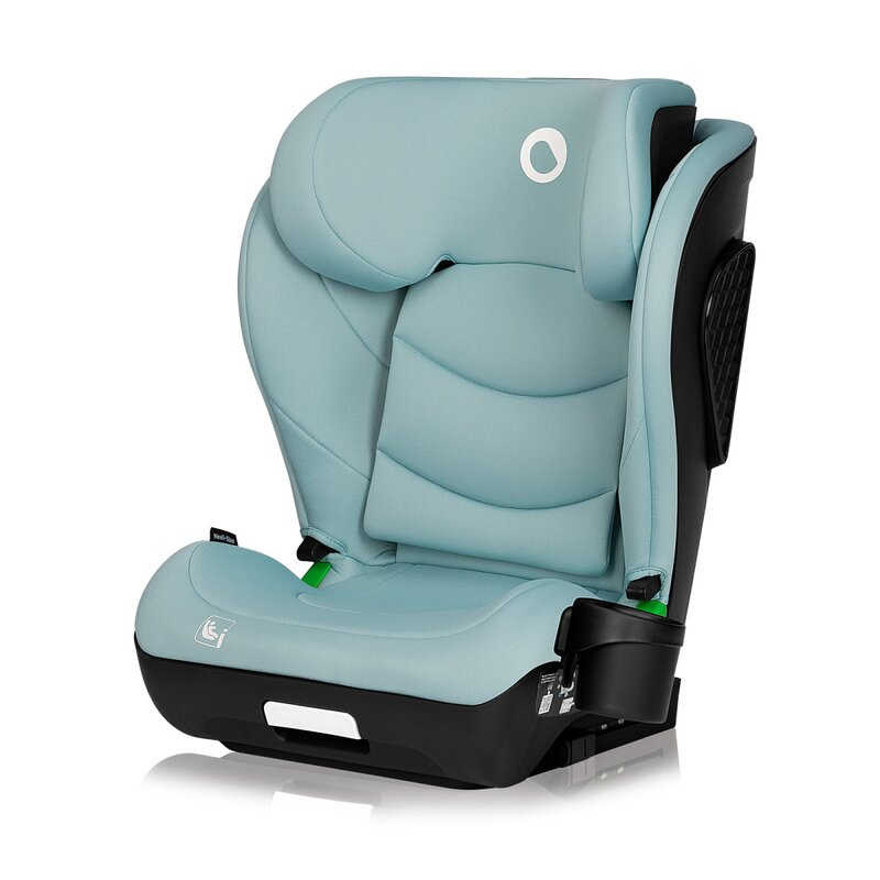 Scaun auto i-Size, Lionelo, Neal, Spatar reglabil in 4 pozitii, Tetiera in 10 pozitii, Suport sticla inclus, 15-36 Kg, 100-150 cm, Cu Isofix, Conform ECE R129, Verde Turquoise [3]
