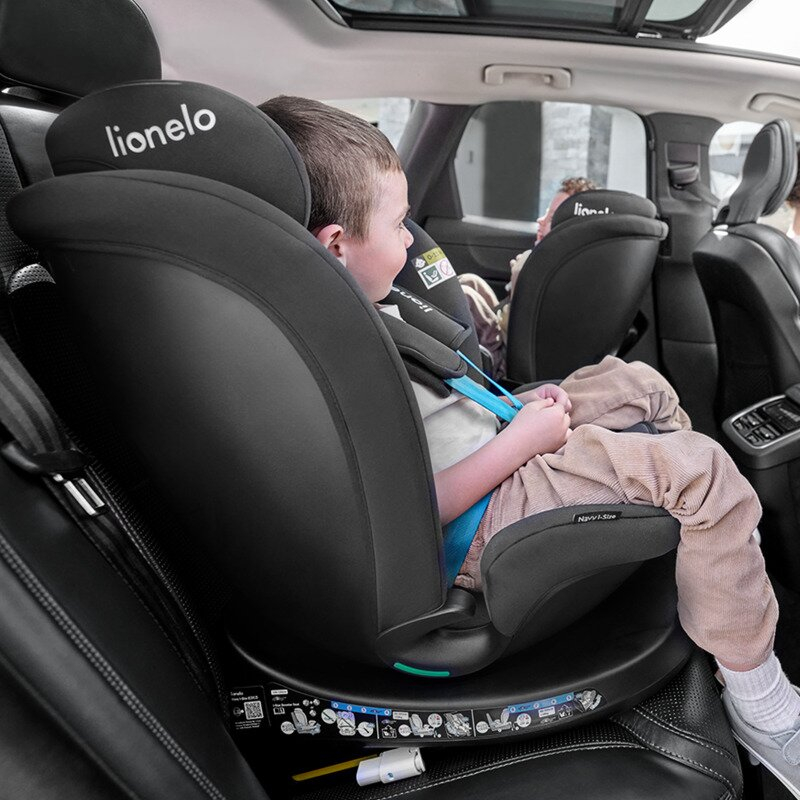 Scaun auto i-Size, Lionelo, Neal, Spatar reglabil in 4 pozitii, Tetiera in 10 pozitii, Suport sticla inclus, 15-36 Kg, 100-150 cm, Cu Isofix, Conform ECE R129, Albastru [24]