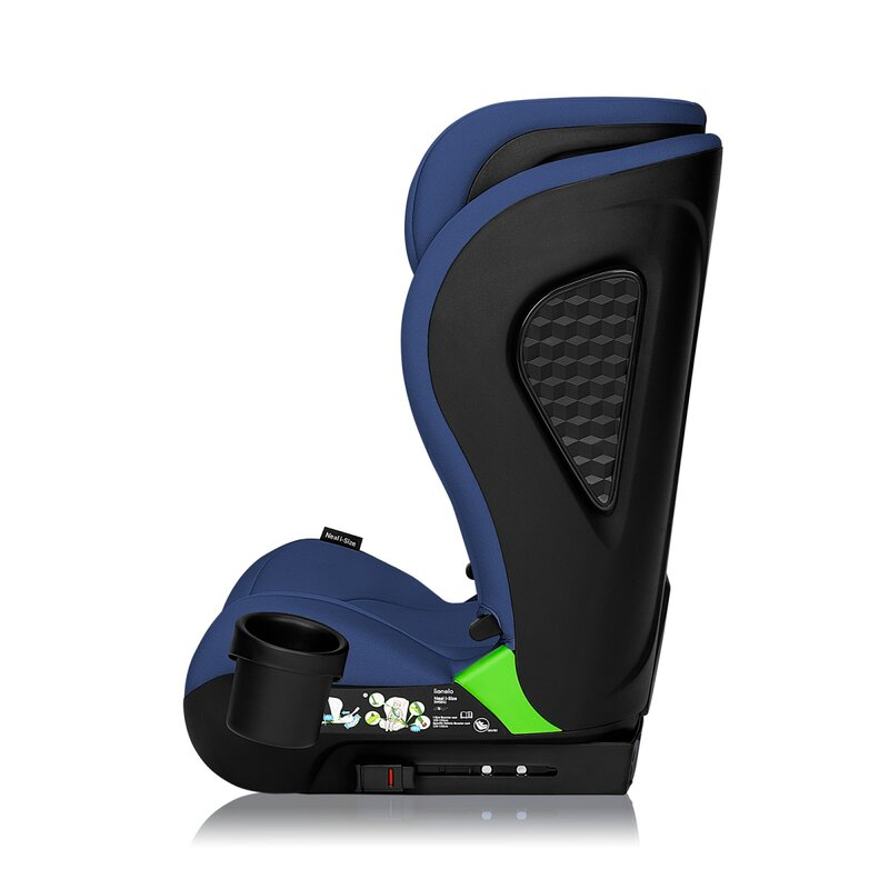Scaun auto i-Size, Lionelo, Neal, Spatar reglabil in 4 pozitii, Tetiera in 10 pozitii, Suport sticla inclus, 15-36 Kg, 100-150 cm, Cu Isofix, Conform ECE R129, Albastru [6]