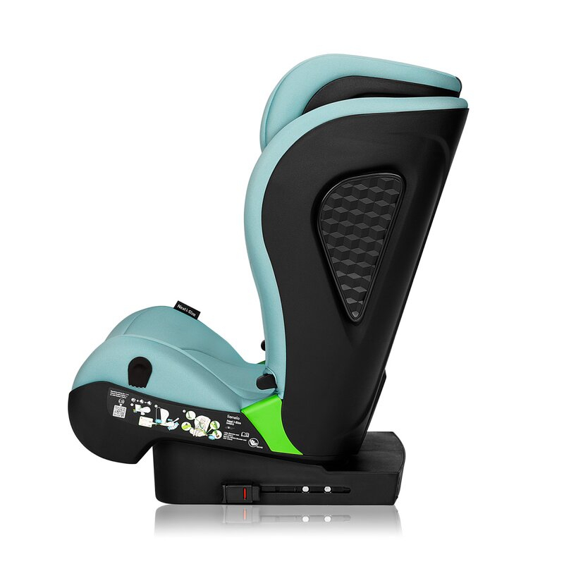 Scaun auto i-Size, Lionelo, Neal, Spatar reglabil in 4 pozitii, Tetiera in 10 pozitii, Suport sticla inclus, 15-36 Kg, 100-150 cm, Cu Isofix, Conform ECE R129, Verde Turquoise [7]
