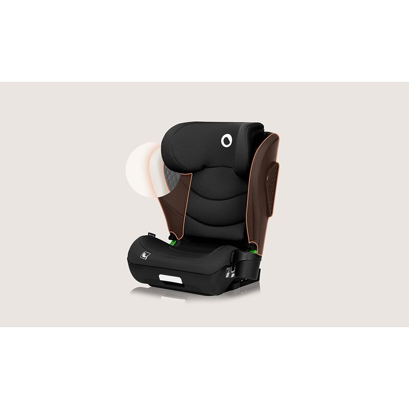 Scaun auto i-Size, Lionelo, Neal, Spatar reglabil in 4 pozitii, Tetiera in 10 pozitii, Suport sticla inclus, 15-36 Kg, 100-150 cm, Cu Isofix, Conform ECE R129, Negru [15]