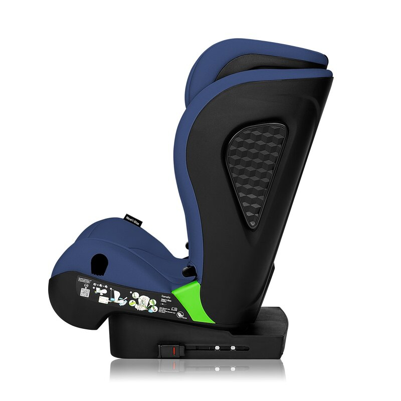 Scaun auto i-Size, Lionelo, Neal, Spatar reglabil in 4 pozitii, Tetiera in 10 pozitii, Suport sticla inclus, 15-36 Kg, 100-150 cm, Cu Isofix, Conform ECE R129, Albastru [7]