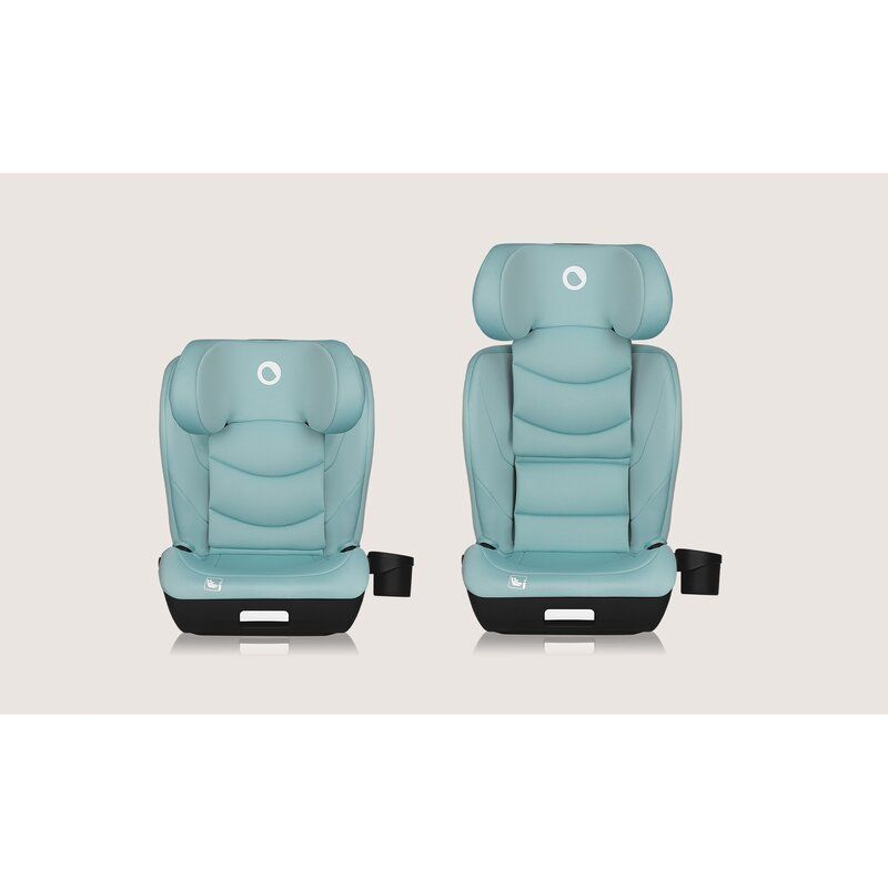 Scaun auto i-Size, Lionelo, Neal, Spatar reglabil in 4 pozitii, Tetiera in 10 pozitii, Suport sticla inclus, 15-36 Kg, 100-150 cm, Cu Isofix, Conform ECE R129, Verde Turquoise [22]