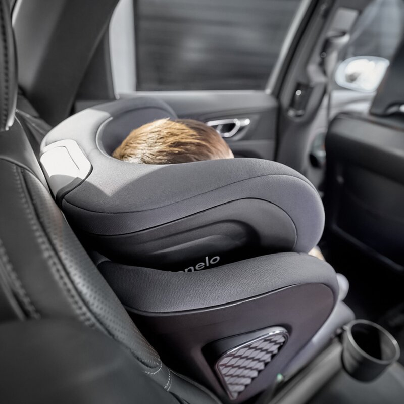 Scaun auto i-Size, Lionelo, Neal, Spatar reglabil in 4 pozitii, Tetiera in 10 pozitii, Suport sticla inclus, 15-36 Kg, 100-150 cm, Cu Isofix, Conform ECE R129, Verde Turquoise [25]