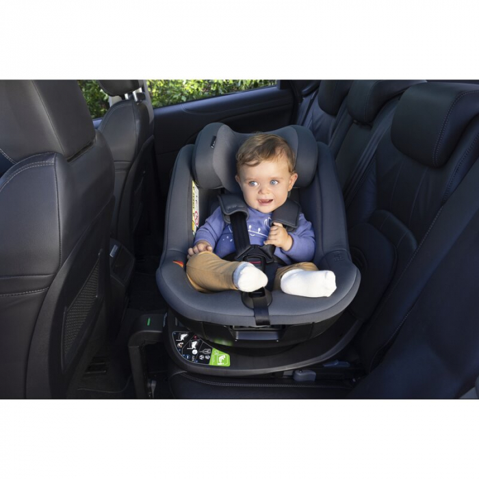 Scaun auto, Jane, Iflow I-Size, Rotire 360 grade, 40 - 105 cm, Cu Isofix si picior stabilizator, Protectie superioara in caz de impact lateral - SPS, Conform cu standardul european de securitate ECE R [14]