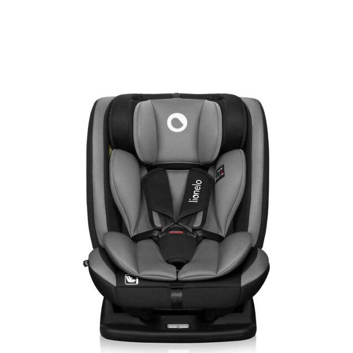 Scaun auto, Lionelo, Aart i-Size, Cu spatar inclinabil in 4 pozitii, Cu tetiera reglabila in 13 pozitii, 0-36 Kg, 40-150 cm, Cu centura siguranta in 3 puncte, Conform cu ECE R129/03, Gri [6]
