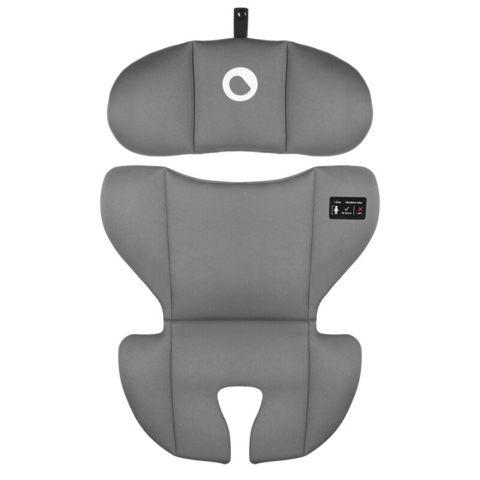 Scaun auto, Lionelo, Aart i-Size, Cu spatar inclinabil in 4 pozitii, Cu tetiera reglabila in 13 pozitii, 0-36 Kg, 40-150 cm, Cu centura siguranta in 3 puncte, Conform cu ECE R129/03, Gri [20]