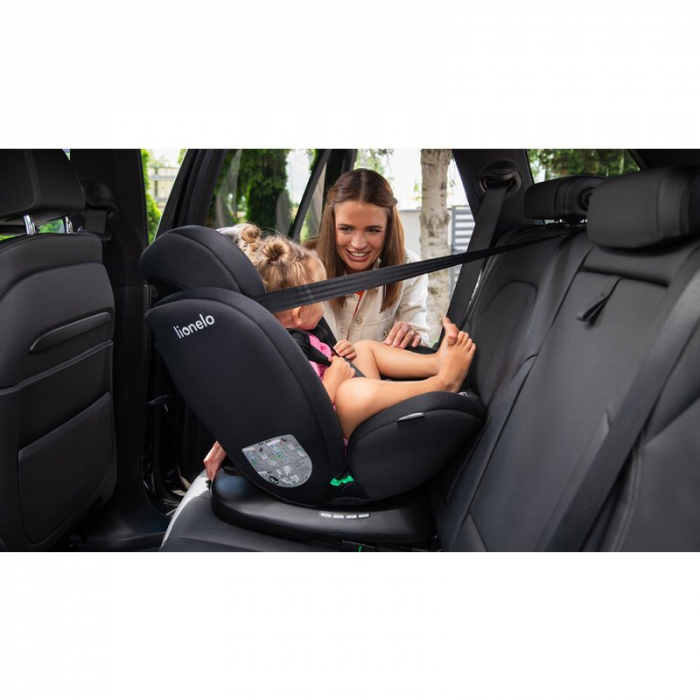 Scaun auto, Lionelo, Bastiaan i-Size, 4 in 1, Protectie laterala, Cu spatar inclinabil in 4 pozitii, Cu tetiera reglabila in 7 pozitii, Rotire 360 grade, Top Tether, 0-36 Kg, 40-150 cm, Cu Isofix, Con [21]