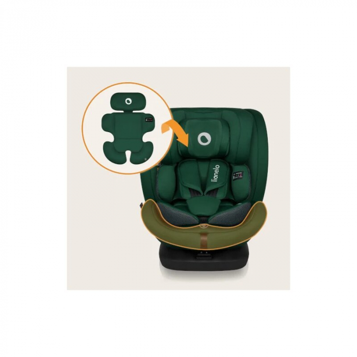 Scaun auto, Lionelo, Bastiaan i-Size, 4 in 1, Protectie laterala, Cu spatar inclinabil in 4 pozitii, Cu tetiera reglabila in 7 pozitii, Rotire 360 grade, Top Tether, 0-36 Kg, 40-150 cm, Cu Isofix, Con [27]