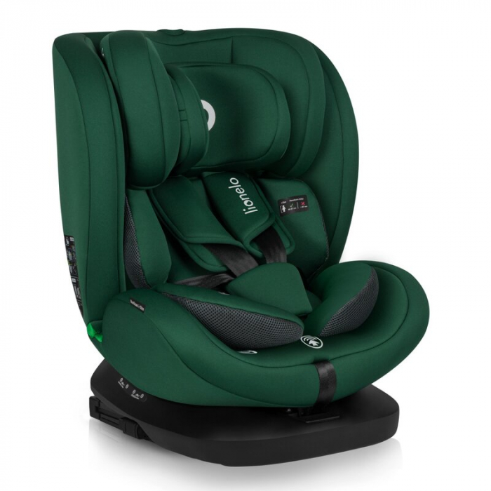 Scaun auto, Lionelo, Bastiaan i-Size, 4 in 1, Protectie laterala, Cu spatar inclinabil in 4 pozitii, Cu tetiera reglabila in 7 pozitii, Rotire 360 grade, Top Tether, 0-36 Kg, 40-150 cm, Cu Isofix, Con [4]