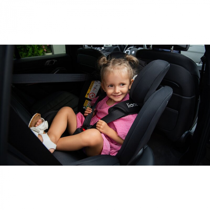 Scaun auto, Lionelo, Bastiaan i-Size, 4 in 1, Protectie laterala, Cu spatar inclinabil in 4 pozitii, Cu tetiera reglabila in 7 pozitii, Rotire 360 grade, Top Tether, 0-36 Kg, 40-150 cm, Cu Isofix, Con [19]