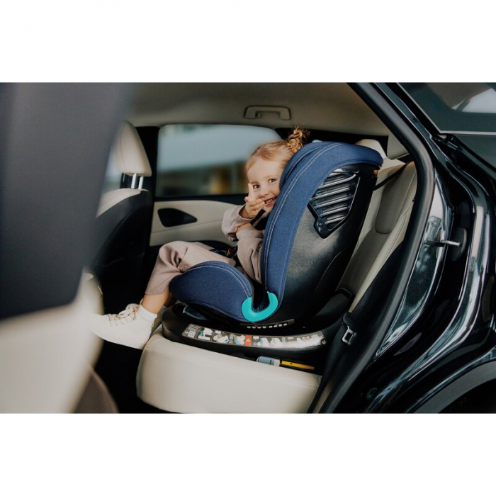 Scaun auto, Lionelo, Bastiaan One i-Size, 4 in 1, Protectie laterala, Cu spatar inclinabil in 4 pozitii, Cu tetiera reglabila in 13 pozitii, Rotire 360 grade, Top Tether, 0-36 Kg, 40-150 cm, Cu Isofix [42]