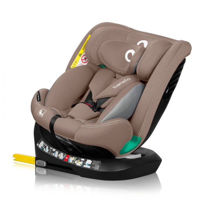 Scaun auto, Lionelo, Bastiaan One i-Size, 4 in 1, Protectie laterala, Cu spatar inclinabil in 4 pozitii, Cu tetiera reglabila in 13 pozitii, Rotire 360 grade, Top Tether, 0-36 Kg, 40-150 cm, Cu Isofix [3]