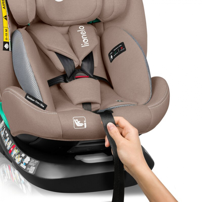 Scaun auto, Lionelo, Bastiaan One i-Size, 4 in 1, Protectie laterala, Cu spatar inclinabil in 4 pozitii, Cu tetiera reglabila in 13 pozitii, Rotire 360 grade, Top Tether, 0-36 Kg, 40-150 cm, Cu Isofix [28]