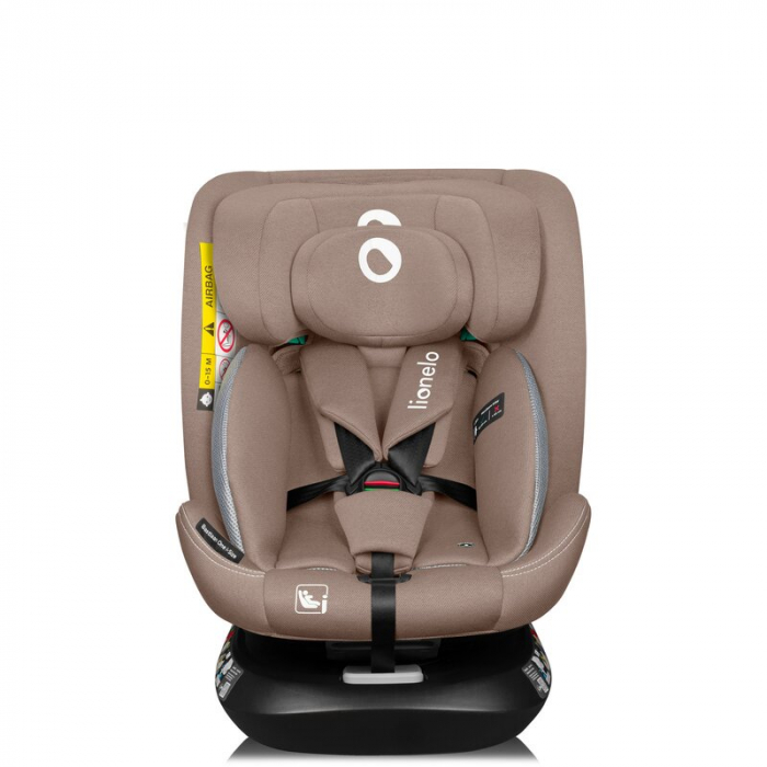 Scaun auto, Lionelo, Bastiaan One i-Size, 4 in 1, Protectie laterala, Cu spatar inclinabil in 4 pozitii, Cu tetiera reglabila in 13 pozitii, Rotire 360 grade, Top Tether, 0-36 Kg, 40-150 cm, Cu Isofix [7]