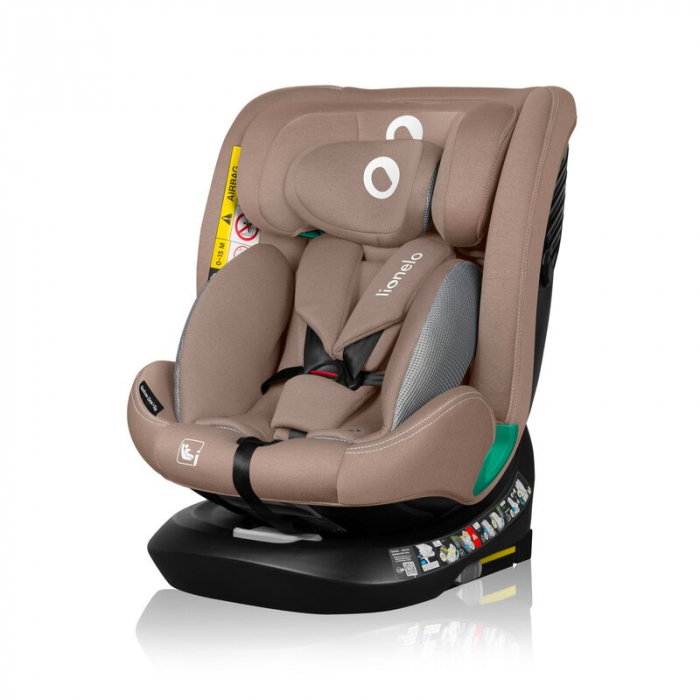 Scaun auto, Lionelo, Bastiaan One i-Size, 4 in 1, Protectie laterala, Cu spatar inclinabil in 4 pozitii, Cu tetiera reglabila in 13 pozitii, Rotire 360 grade, Top Tether, 0-36 Kg, 40-150 cm, Cu Isofix [1]