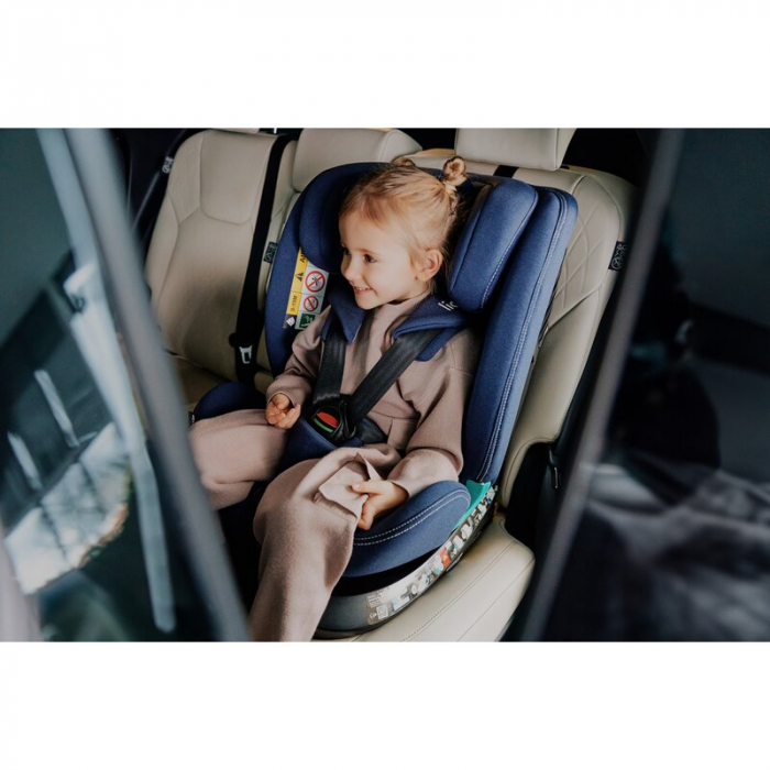 Scaun auto, Lionelo, Bastiaan One i-Size, 4 in 1, Protectie laterala, Cu spatar inclinabil in 4 pozitii, Cu tetiera reglabila in 13 pozitii, Rotire 360 grade, Top Tether, 0-36 Kg, 40-150 cm, Cu Isofix [44]