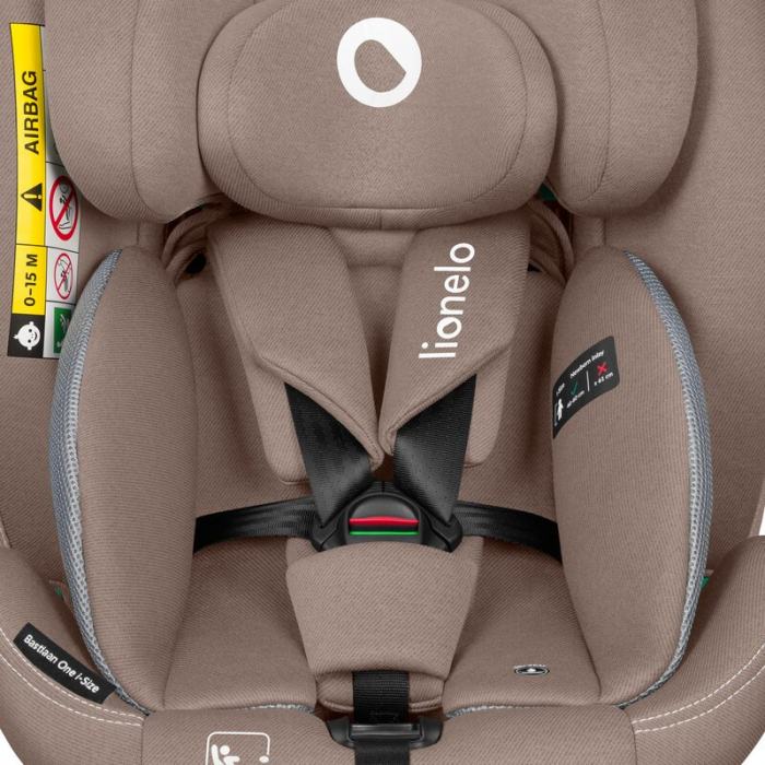 Scaun auto, Lionelo, Bastiaan One i-Size, 4 in 1, Protectie laterala, Cu spatar inclinabil in 4 pozitii, Cu tetiera reglabila in 13 pozitii, Rotire 360 grade, Top Tether, 0-36 Kg, 40-150 cm, Cu Isofix [22]