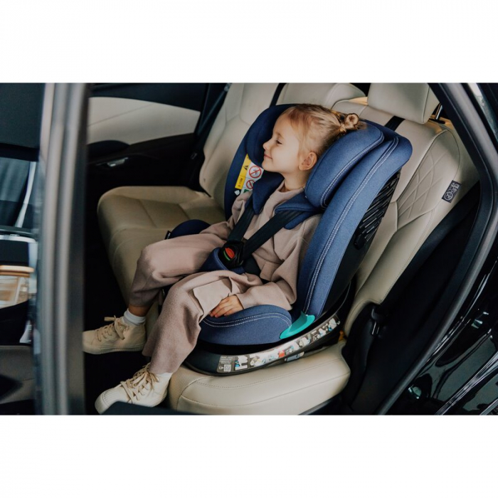 Scaun auto, Lionelo, Bastiaan One i-Size, 4 in 1, Protectie laterala, Cu spatar inclinabil in 4 pozitii, Cu tetiera reglabila in 13 pozitii, Rotire 360 grade, Top Tether, 0-36 Kg, 40-150 cm, Cu Isofix [43]