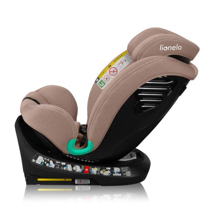 Scaun auto, Lionelo, Bastiaan One i-Size, 4 in 1, Protectie laterala, Cu spatar inclinabil in 4 pozitii, Cu tetiera reglabila in 13 pozitii, Rotire 360 grade, Top Tether, 0-36 Kg, 40-150 cm, Cu Isofix [18]