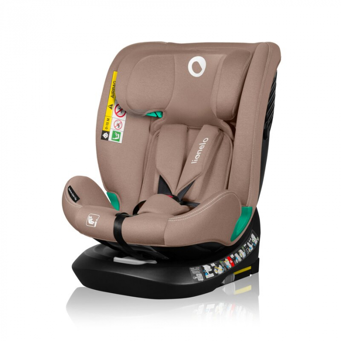 Scaun auto, Lionelo, Bastiaan One i-Size, 4 in 1, Protectie laterala, Cu spatar inclinabil in 4 pozitii, Cu tetiera reglabila in 13 pozitii, Rotire 360 grade, Top Tether, 0-36 Kg, 40-150 cm, Cu Isofix [5]