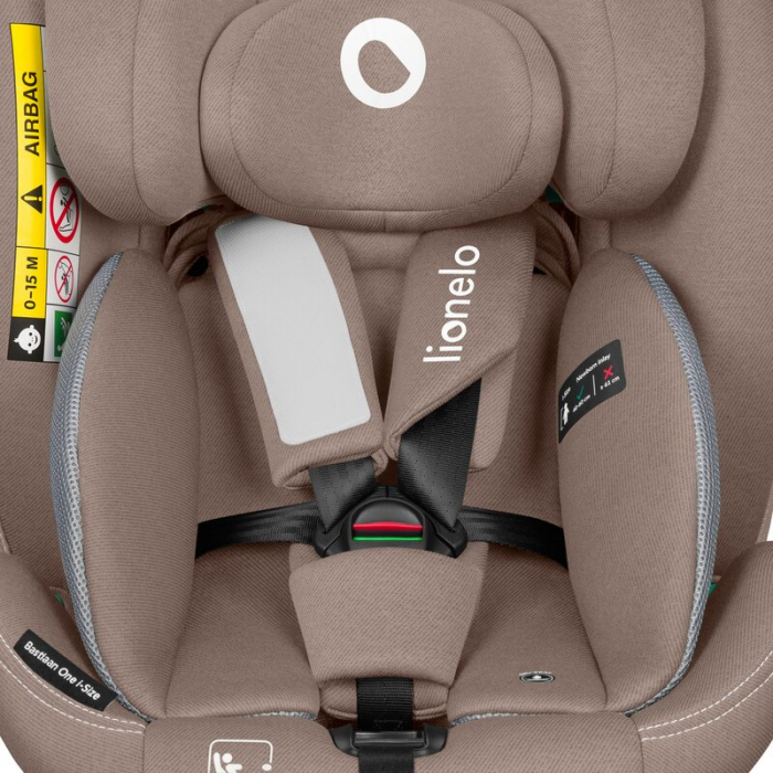 Scaun auto, Lionelo, Bastiaan One i-Size, 4 in 1, Protectie laterala, Cu spatar inclinabil in 4 pozitii, Cu tetiera reglabila in 13 pozitii, Rotire 360 grade, Top Tether, 0-36 Kg, 40-150 cm, Cu Isofix [23]