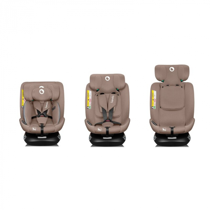Scaun auto, Lionelo, Bastiaan One i-Size, 4 in 1, Protectie laterala, Cu spatar inclinabil in 4 pozitii, Cu tetiera reglabila in 13 pozitii, Rotire 360 grade, Top Tether, 0-36 Kg, 40-150 cm, Cu Isofix [30]