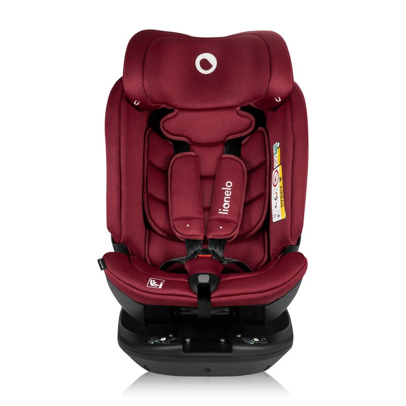 Scaun auto, Lionelo, Bastiaan RWF i-Size, Pozitie de somn, Protectie laterala, Rotire 360 grade, 0-36 Kg, Cu Isofix si Centura Top Tether, Conform cu standardul european de securitate ECE R129, Rosu [13]