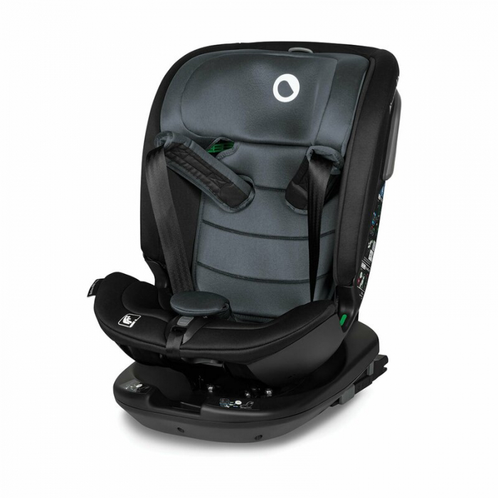 Scaun auto, Lionelo, Bastiaan RWF i-Size, Pozitie de somn, Protectie laterala, Rotire 360 grade, 0-36 Kg, Cu Isofix si Centura Top Tether, Conform cu standardul european de securitate ECE R129, Gri [31]