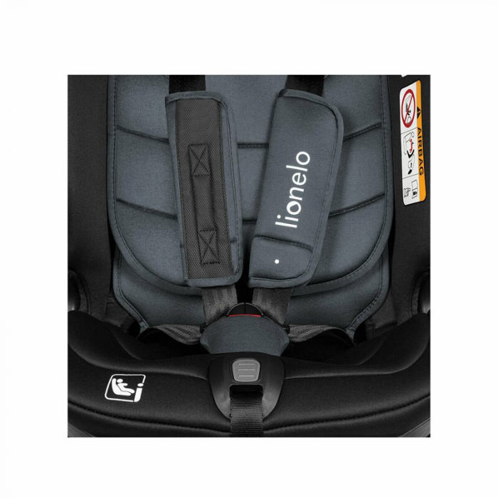 Scaun auto, Lionelo, Bastiaan RWF i-Size, Pozitie de somn, Protectie laterala, Rotire 360 grade, 0-36 Kg, Cu Isofix si Centura Top Tether, Conform cu standardul european de securitate ECE R129, Gri [24]