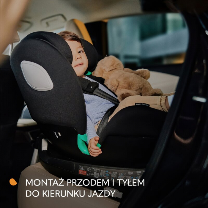 Scaun auto, Lionelo, Braam Air, i-Size, 0-36 Kg, 40-150 cm, Cu isofix si picior de fixare, Protectie laterala, Rotire 360 grade, Ajustare spatar in 5 pozitii, Tetiera reglabila in 14 trepte, Tehnologi [37]