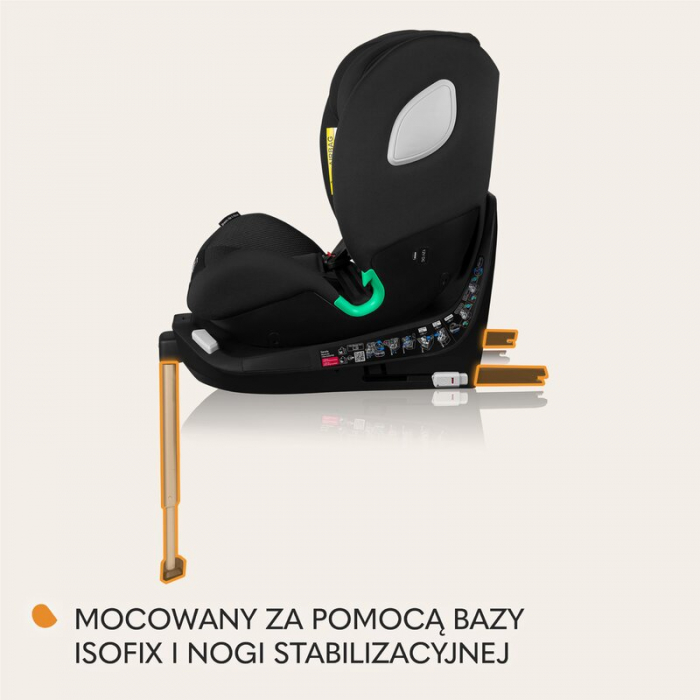 Scaun auto, Lionelo, Braam Air, i-Size, 0-36 Kg, 40-150 cm, Cu isofix si picior de fixare, Protectie laterala, Rotire 360 grade, Ajustare spatar in 5 pozitii, Tetiera reglabila in 14 trepte, Tehnologi [36]