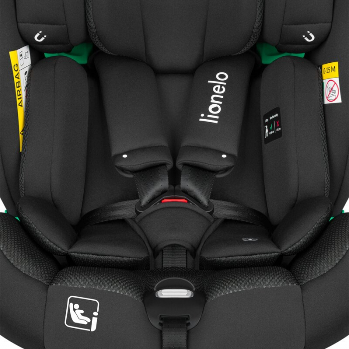 Scaun auto, Lionelo, Braam Air, i-Size, 0-36 Kg, 40-150 cm, Cu isofix si picior de fixare, Protectie laterala, Rotire 360 grade, Ajustare spatar in 5 pozitii, Tetiera reglabila in 14 trepte, Tehnologi [21]