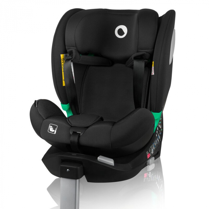Scaun auto, Lionelo, Braam Air, i-Size, 0-36 Kg, 40-150 cm, Cu isofix si picior de fixare, Protectie laterala, Rotire 360 grade, Ajustare spatar in 5 pozitii, Tetiera reglabila in 14 trepte, Tehnologi [28]