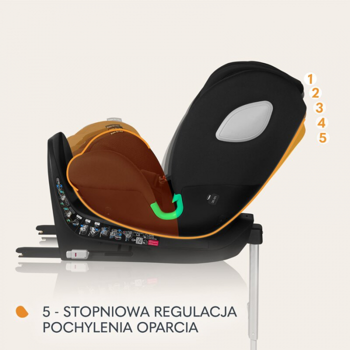 Scaun auto, Lionelo, Braam Air, i-Size, 0-36 Kg, 40-150 cm, Cu isofix si picior de fixare, Protectie laterala, Rotire 360 grade, Ajustare spatar in 5 pozitii, Tetiera reglabila in 14 trepte, Tehnologi [38]