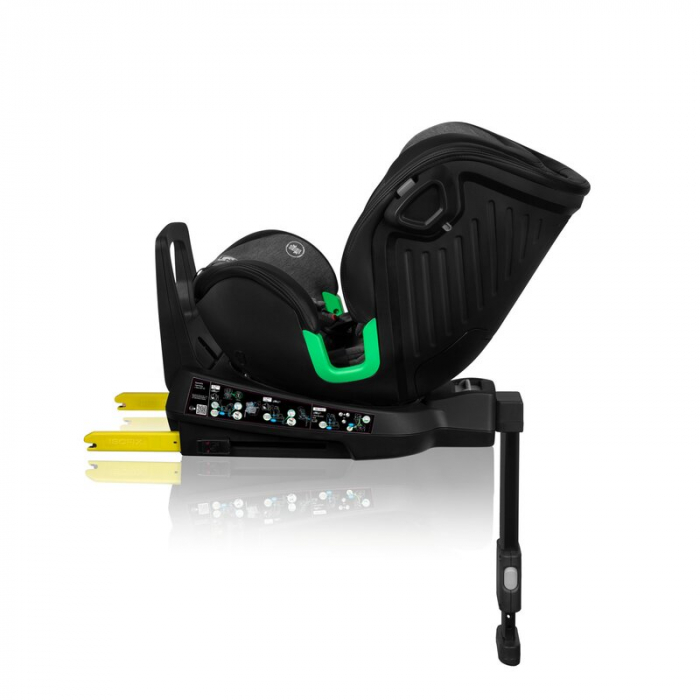Scaun auto, Lionelo, Harmony i-Size, Rotire 360 grade, Protectie laterala, Cu spatar reglabil in 5 pozitii, Cu tetiera reglabila in 12 pozitii, 0-36 Kg, 40-150 cm, Cu Isofix, Husa din bambus, Conform  [15]