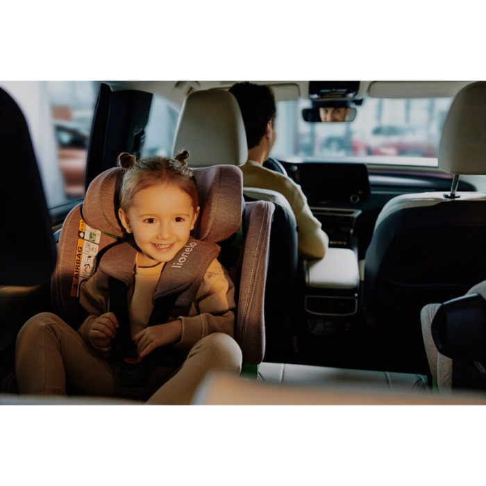 Scaun auto, Lionelo, Harmony i-Size, Rotire 360 grade, Protectie laterala, Cu spatar reglabil in 5 pozitii, Cu tetiera reglabila in 12 pozitii, 0-36 Kg, 40-150 cm, Cu Isofix, Husa din bambus, Conform  [44]