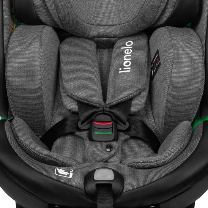 Scaun auto, Lionelo, Harmony i-Size, Rotire 360 grade, Protectie laterala, Cu spatar reglabil in 5 pozitii, Cu tetiera reglabila in 12 pozitii, 0-36 Kg, 40-150 cm, Cu Isofix, Husa din bambus, Conform  [20]