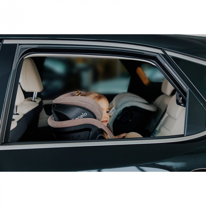 Scaun auto, Lionelo, Harmony i-Size, Rotire 360 grade, Protectie laterala, Cu spatar reglabil in 5 pozitii, Cu tetiera reglabila in 12 pozitii, 0-36 Kg, 40-150 cm, Cu Isofix, Husa din bambus, Conform  [51]