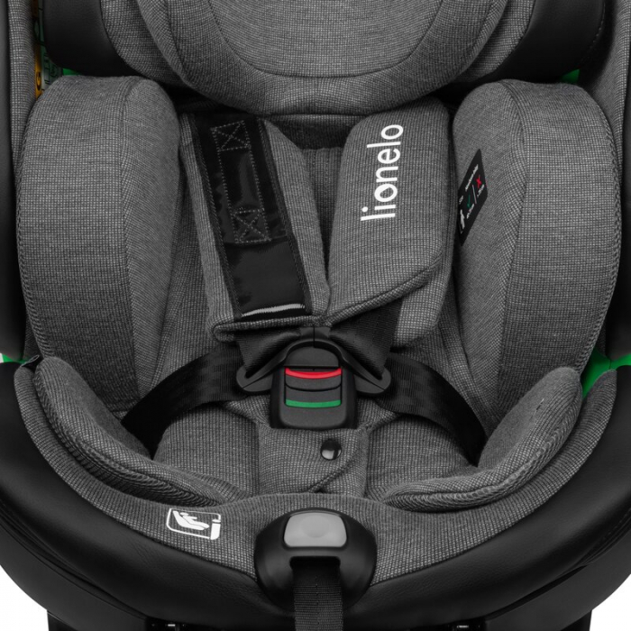 Scaun auto, Lionelo, Harmony i-Size, Rotire 360 grade, Protectie laterala, Cu spatar reglabil in 5 pozitii, Cu tetiera reglabila in 12 pozitii, 0-36 Kg, 40-150 cm, Cu Isofix, Husa din bambus, Conform  [21]