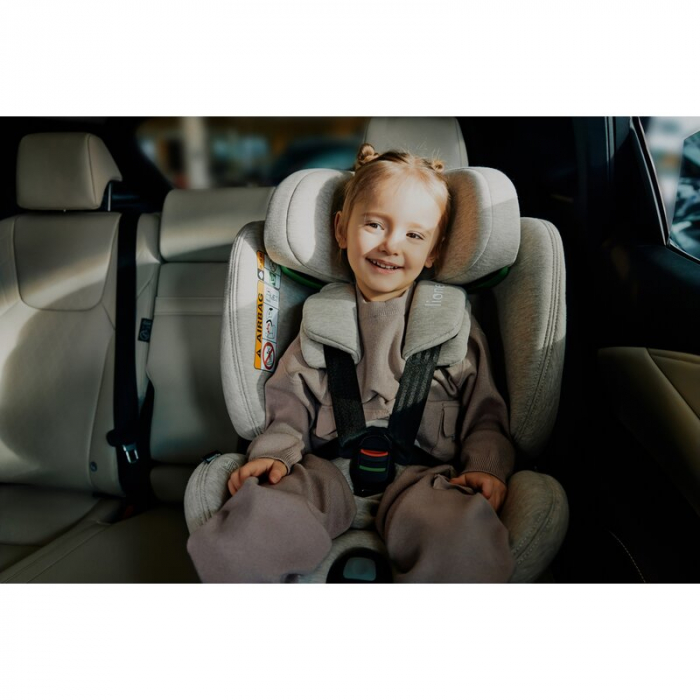 Scaun auto, Lionelo, Harmony i-Size, Rotire 360 grade, Protectie laterala, Cu spatar reglabil in 5 pozitii, Cu tetiera reglabila in 12 pozitii, 0-36 Kg, 40-150 cm, Cu Isofix, Husa din bambus, Conform  [70]