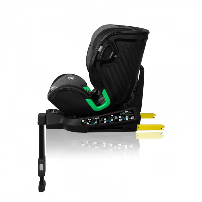Scaun auto, Lionelo, Harmony i-Size, Rotire 360 grade, Protectie laterala, Cu spatar reglabil in 5 pozitii, Cu tetiera reglabila in 12 pozitii, 0-36 Kg, 40-150 cm, Cu Isofix, Husa din bambus, Conform  [10]