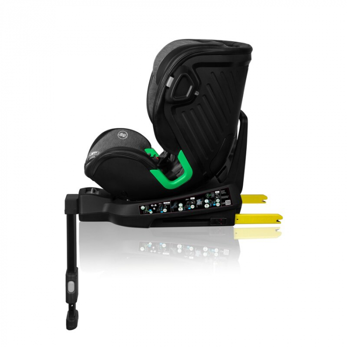 Scaun auto, Lionelo, Harmony i-Size, Rotire 360 grade, Protectie laterala, Cu spatar reglabil in 5 pozitii, Cu tetiera reglabila in 12 pozitii, 0-36 Kg, 40-150 cm, Cu Isofix, Husa din bambus, Conform  [9]